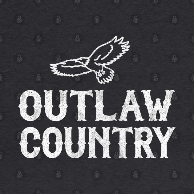 Outlaw Country / Retro Faded Design by CultOfRomance